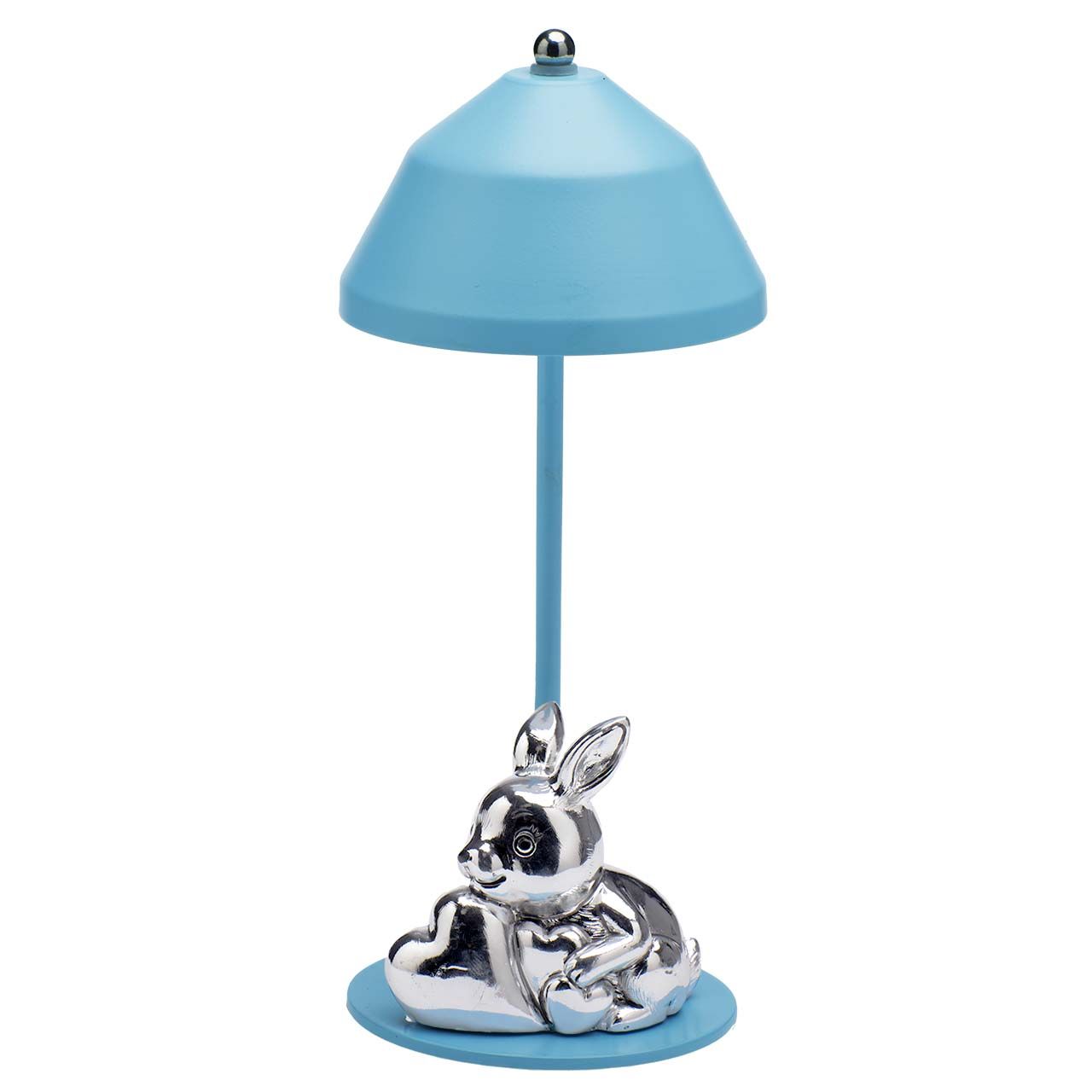 LAMPADA CON CARICA USB E CONIGLIO - AZZURRA